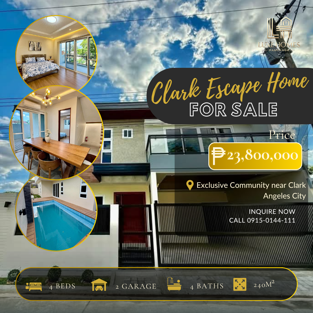 Well-Built Modern Home with Pool in a Prime Angeles City Address